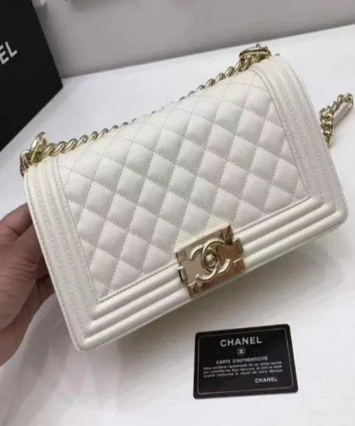 Chanel bags that pair perfectly with any outfitChanel Boy Medium Handbag White