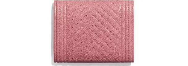 Chanel Black Handbag for Business MeetingsChanel Boy Small Flap Wallet Pink