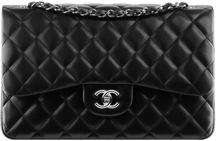 Chanel Limited Edition Handbag for CollectorsChanel Classic Jumbo Double Flap Bag Black Silver Hardware