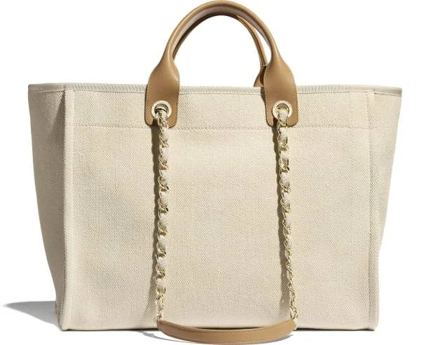 Chanel bags for women who love timeless fashionChanel Deauville Fabric Tote Ecru & Beige