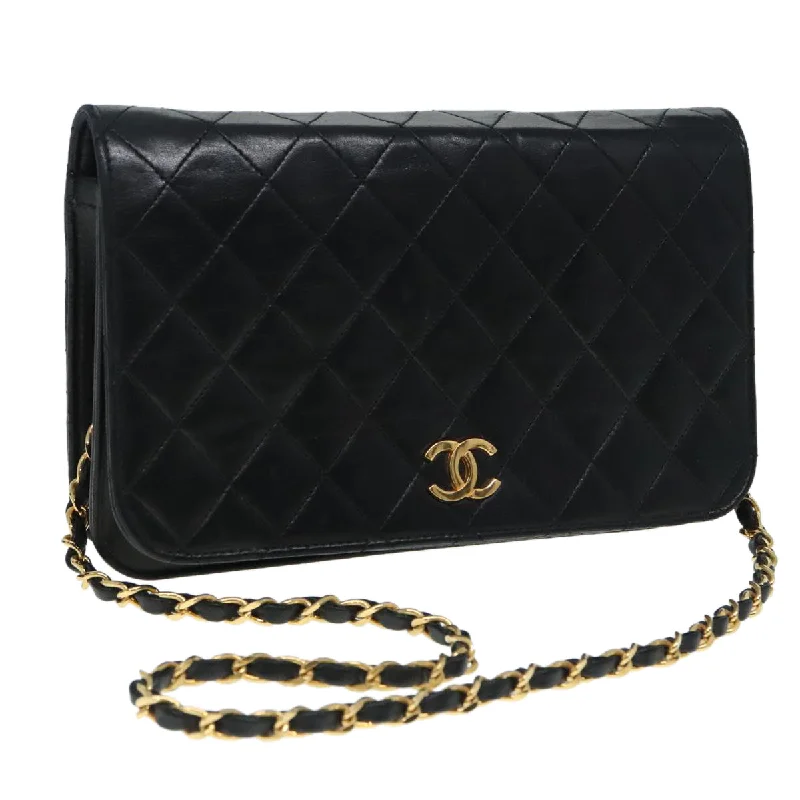 Chanel Vintage Inspired Handbag for Retro LoversCHANEL Matelasse Chain Shoulder Bag Lamb Skin Black CC  bs18004