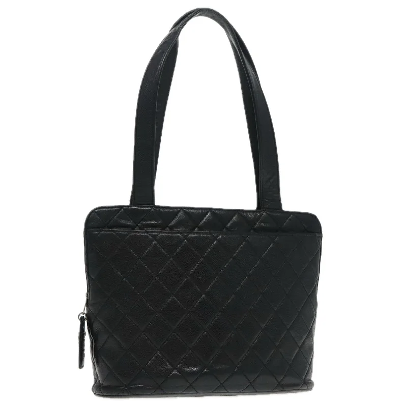 Chanel bags as wedding day accessoriesCHANEL Matelasse Tote Bag Caviar Skin Black CC  bs18884