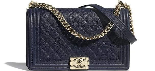 Chanel bags with iconic stitching detailsChanel Medium Boy Flap Bag Black