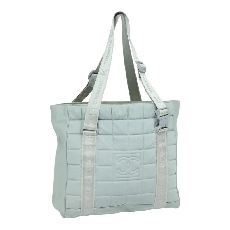 Chanel Colorful Handbag for Spring OutfitsCHANEL Sports Tote Bag Nylon Gray CC  87271