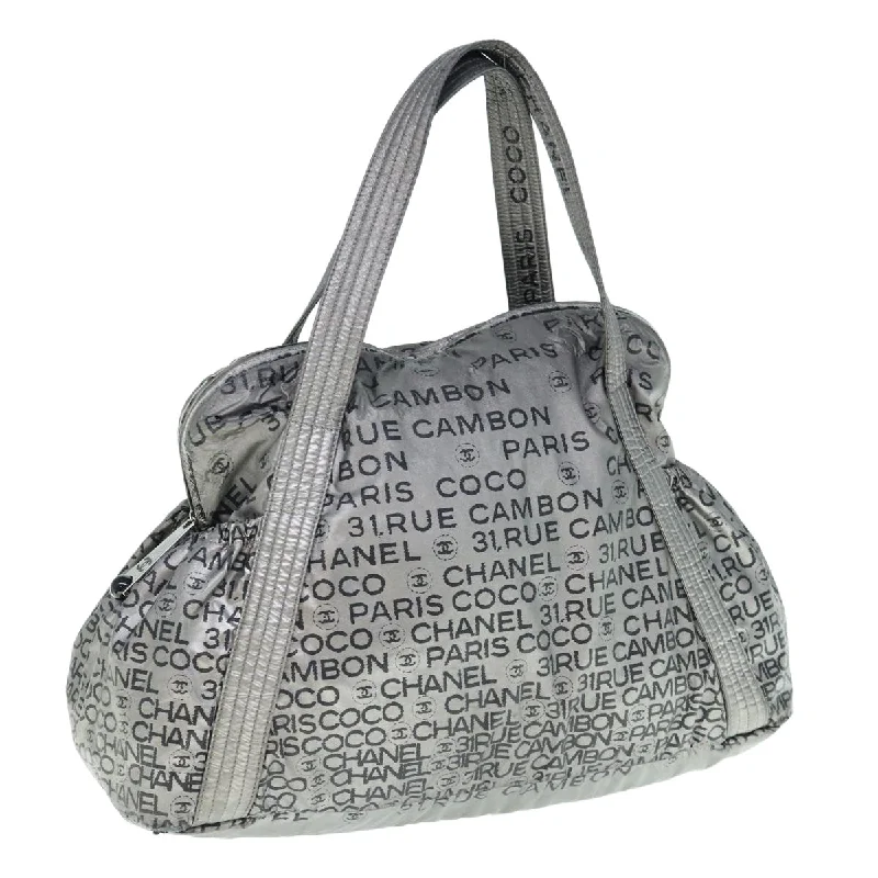 Chanel bags in luxury boutiques worldwideCHANEL Unlimited Shoulder Bag Nylon Silver CC  yb486