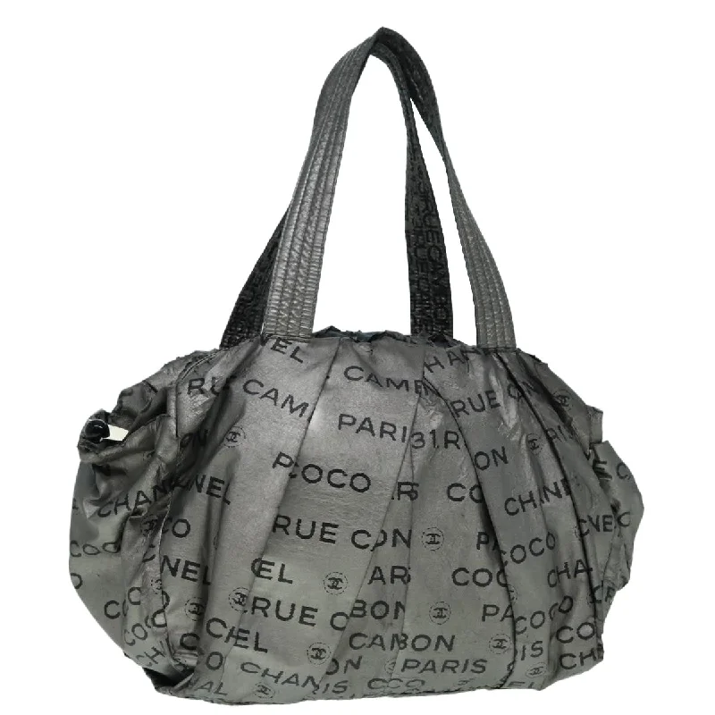 Chanel bags with classic and elegant designsCHANEL Unlimited Tote Bag Nylon Silver CC  bs18573