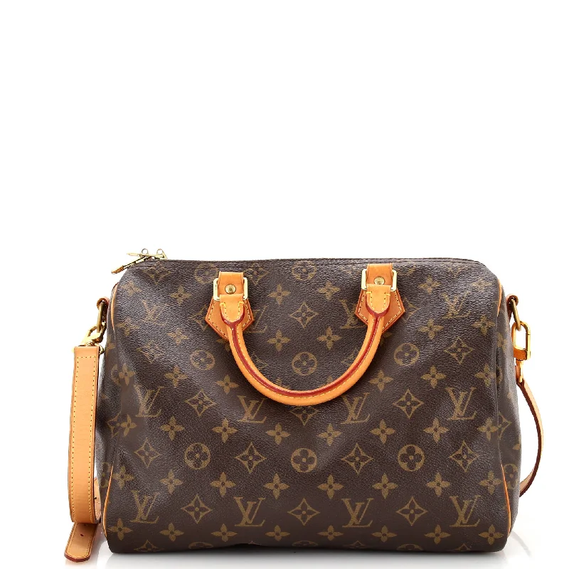 Louis Vuitton bags with a magnetic snap closure for easy accessSpeedy Bandouliere Bag Monogram Canvas 30