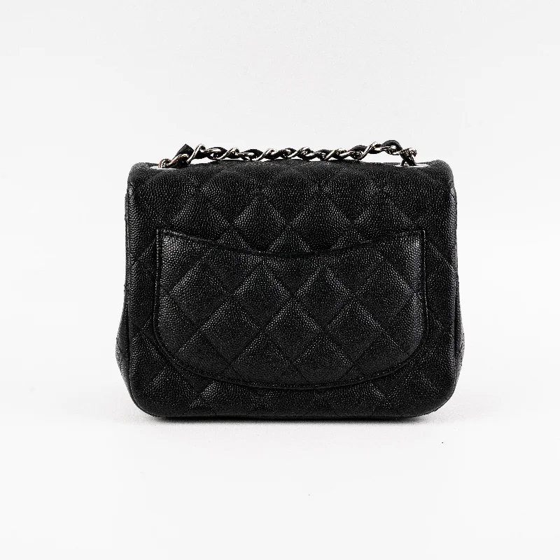 Chanel bags with exclusive seasonal releasesITEM 18 - Chanel Mini Square Black Caviar